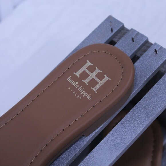 Haute Hippie Cream and Tan Floral Sandals - Picture 2 of 5